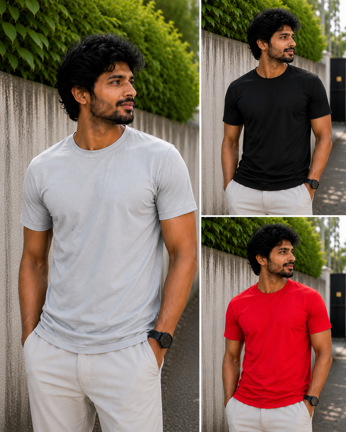 Solid T-shirt Combo 15