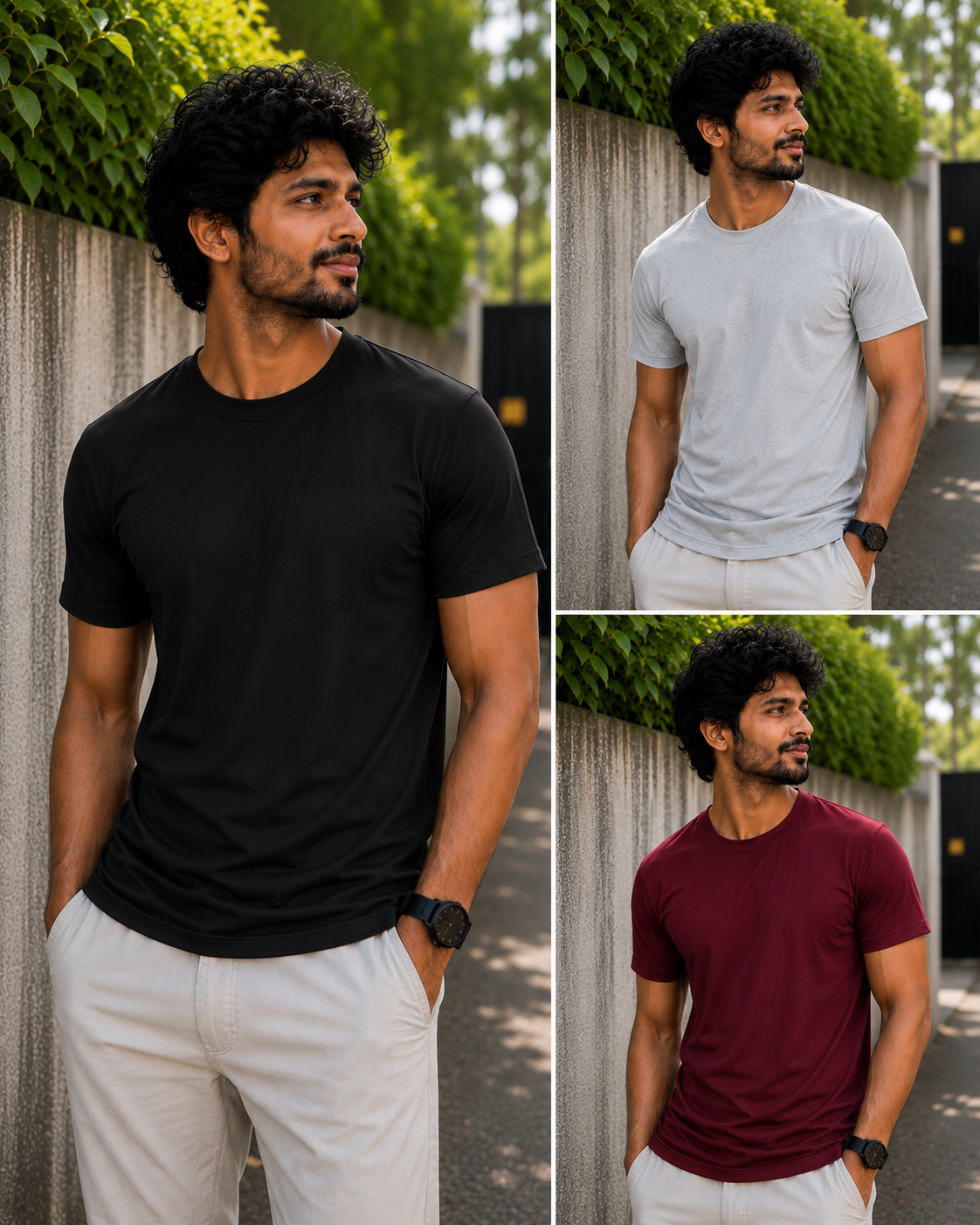 Solid T-shirt Combo 5