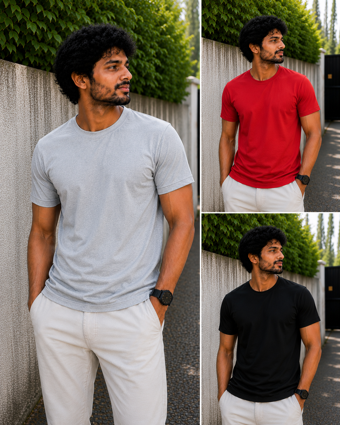 Solid T-shirt Combo 7