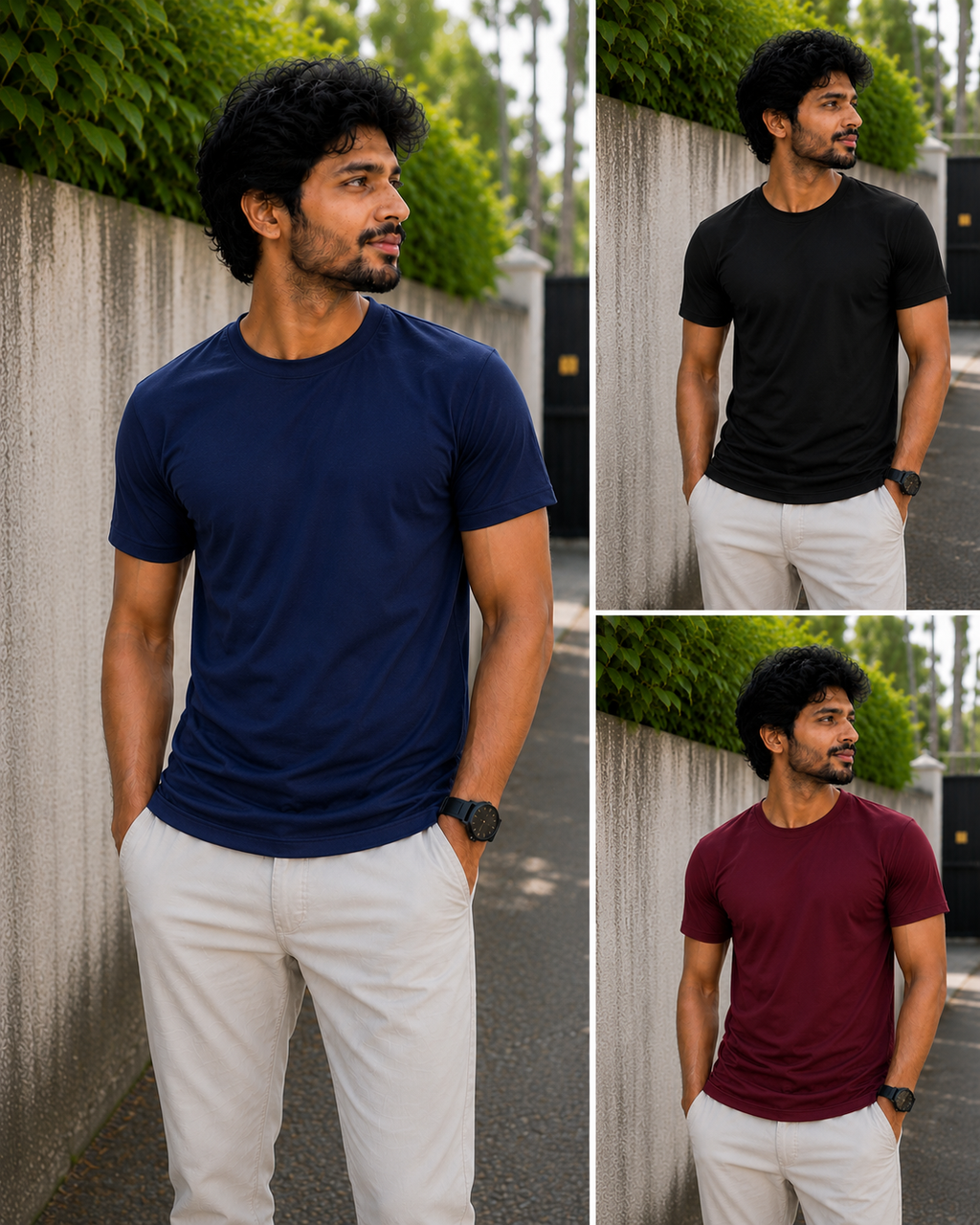Solid T-shirt Combo 9